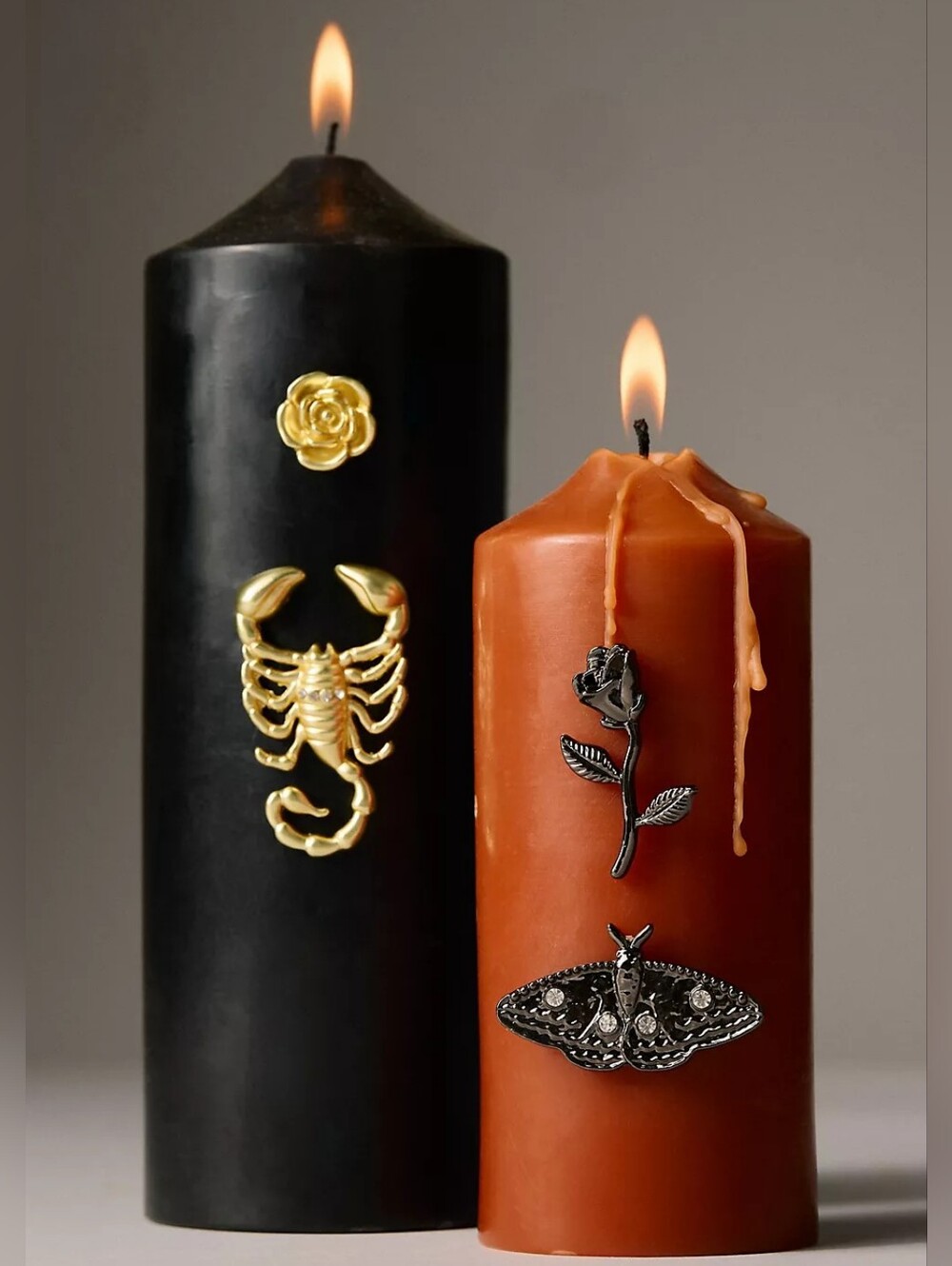 Anthropologie Halloween Set Of Four Candle Pin Charms